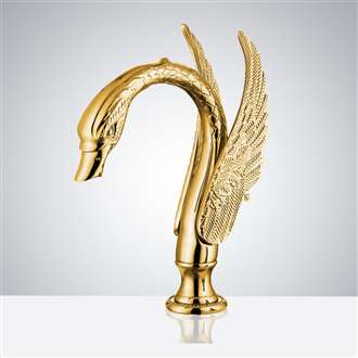 photo of Fontana Swan Commercial Gold Automatic Sensor Hands Free Faucet