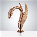 Fontana Commercial Rose Gold Swan Automatic Sensor Hands Free Faucet