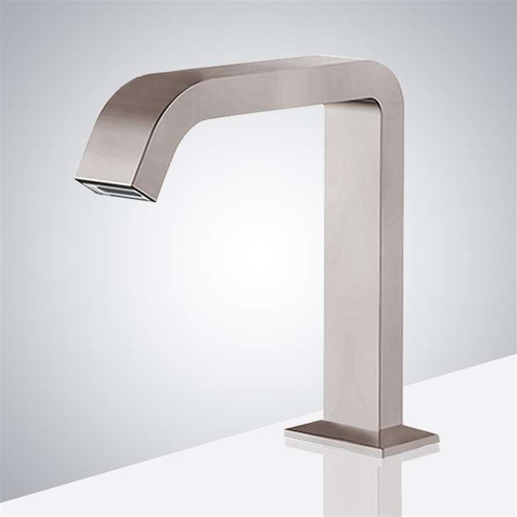 Fontana Commercial Brushed Nickel Touch less Automatic Sensor Hands Free Faucet