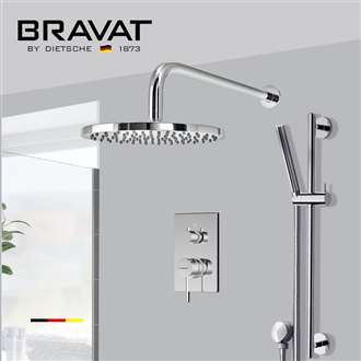 Bravat Classy Chrome Thermostatic Hot & Cold Shower System with Handheld Shower