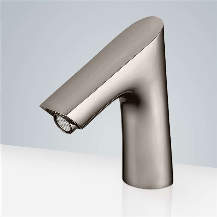 Fontana Commercial Brushed Nickel Touchless Automatic Sensor Faucet