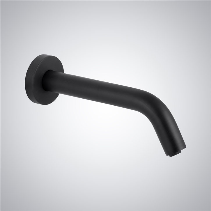 Brio Wall Mount Commercial Sensor Faucet Matte Black Finish