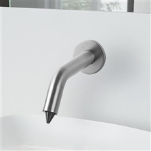 Fontana Contemporary Style Satin Nickel Finish Commercial Wall Mount Automatic Touchless Commercial Soap Dispenser