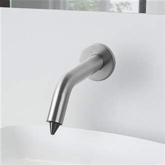 Fontana Contemporary Style Satin Nickel Finish Commercial Wall Mount Automatic Touchless Commercial Soap Dispenser