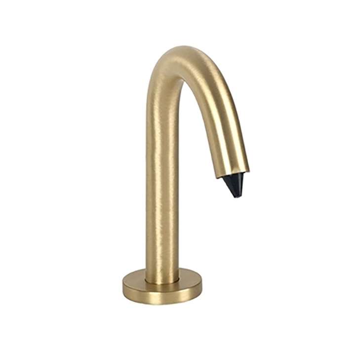 Fontana Wella Goose Neck Brushed Gold Finish Commercial Automatic Touchless Commercial Soap Dispenser