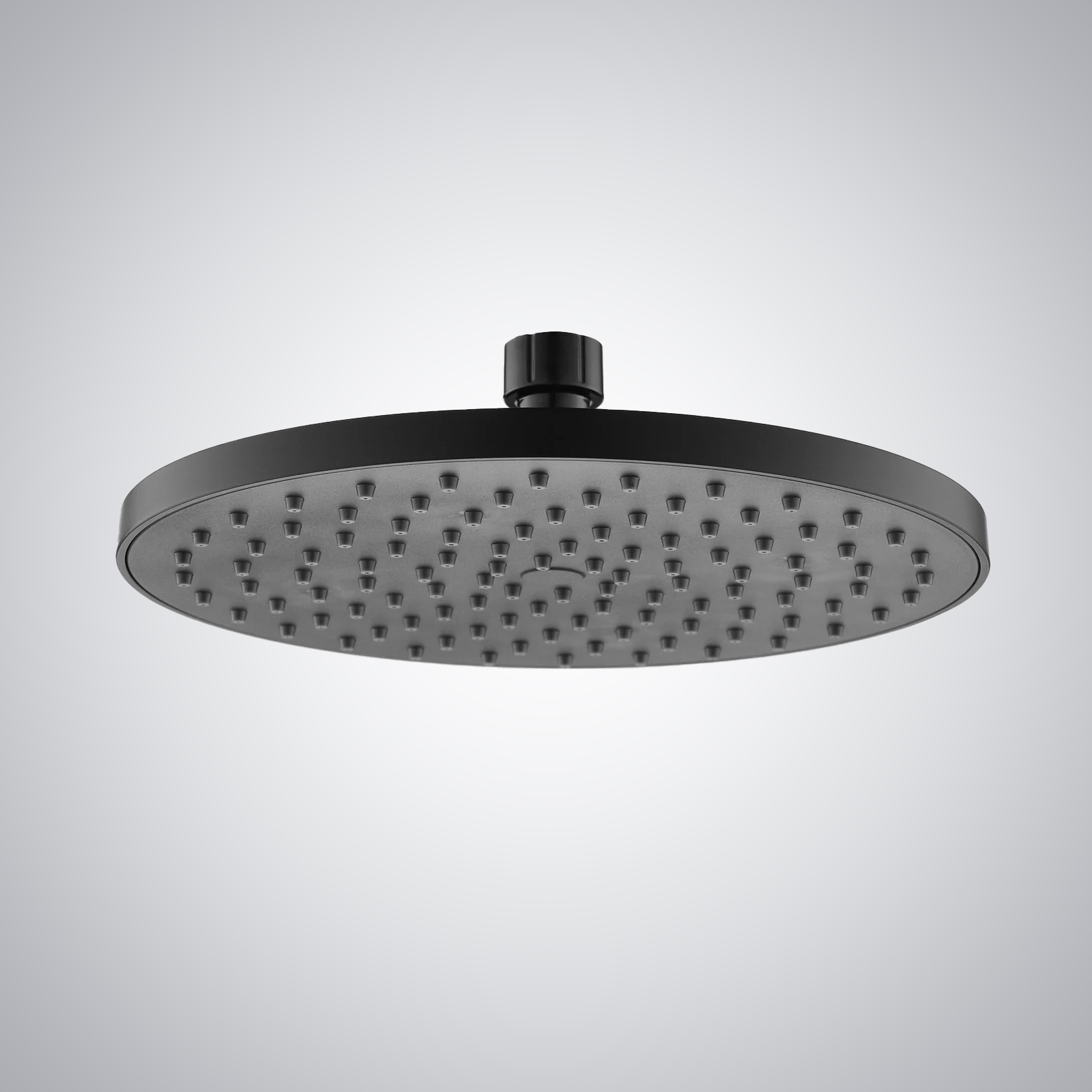 Fontana Spiritus Matte Black Finish Rain Fall Showerhead