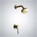 Fontana Dijon Brushed Gold High Pressure Brass Rainfall Shower Head Set