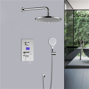 Mendoza Intelligent Chrome Shower Set with Digital Display