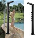 Fontana Set of 2 Modern Aluminum Swimming Pool Shower Column