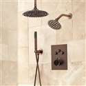 Fontana Treguncâ€Ž  Oil Rubbed Bronze Dual Round Shower Head Set