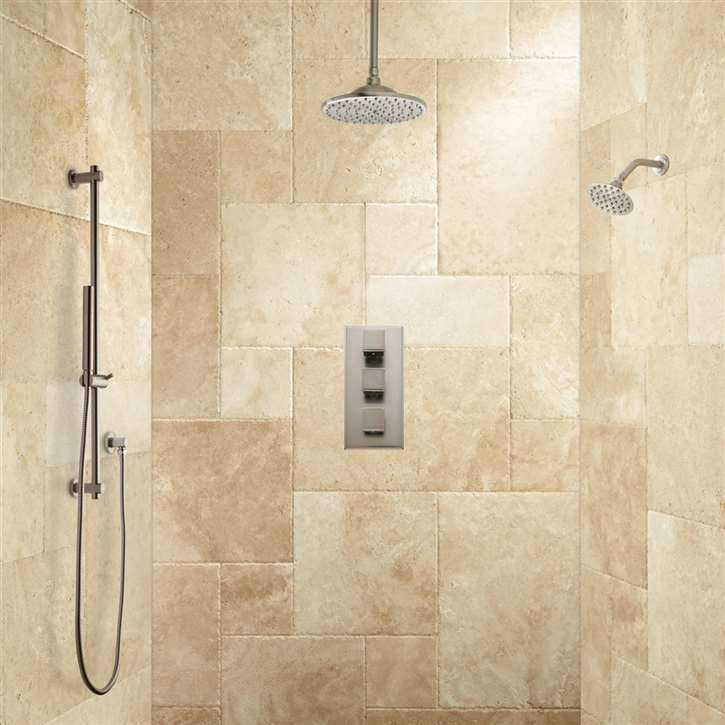 Fontana Couple Dual Showering System with Slidebar