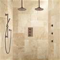 Fontana Couple Dual Showering System with Slidebar