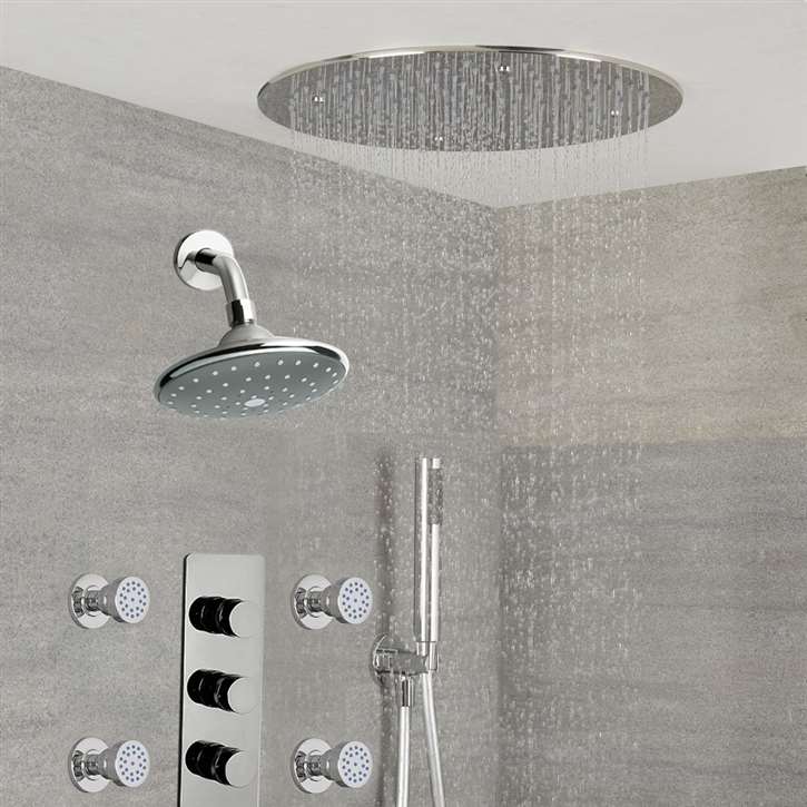 Fontana Couple Showering Fontana Dual Showers Jet Spray System