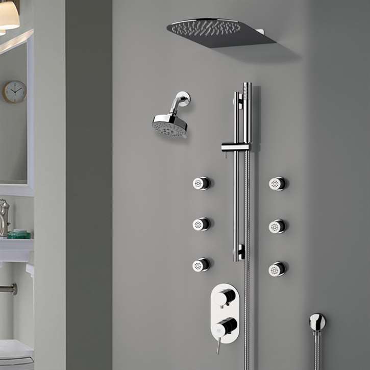 Fontana Couple Showering Dual Showers System with Handshower Jet Spray