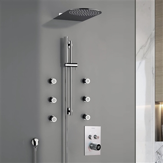 Fontana Deluxe Rain Showerhead With Six Jet Sprays