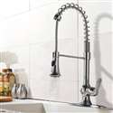 Pampa Chrome Finish Single Handle Kitchen Sink Faucet with Pull Down Sprayer