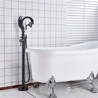 Beautiful Swan Freestanding Bathtub Bath Spout Single Handle outlet Oil Rubbed Bronze