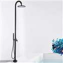 Fontana Bavaria Floor Standing Rainfall Shower Faucet Single Handle Oil Rubbed Bronze Finish