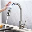 Fontana Marsala Brushed Nickel Finish Stainless Steel Kitchen Faucet with Pull Down Sprayer