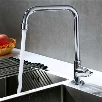 Fontana Chatou L Shape Zinc Alloy Single Handle Cold Kitchen Sink Faucet