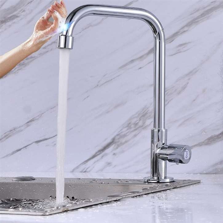 Fontana SÃ©nart Tap Faucet Single Handle Cold Kitchen with Sensor Touch Faucet in Chrome