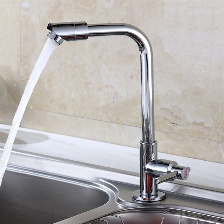 Fontana Cholet Single Handle Cold Kitchen Faucet in L Shape