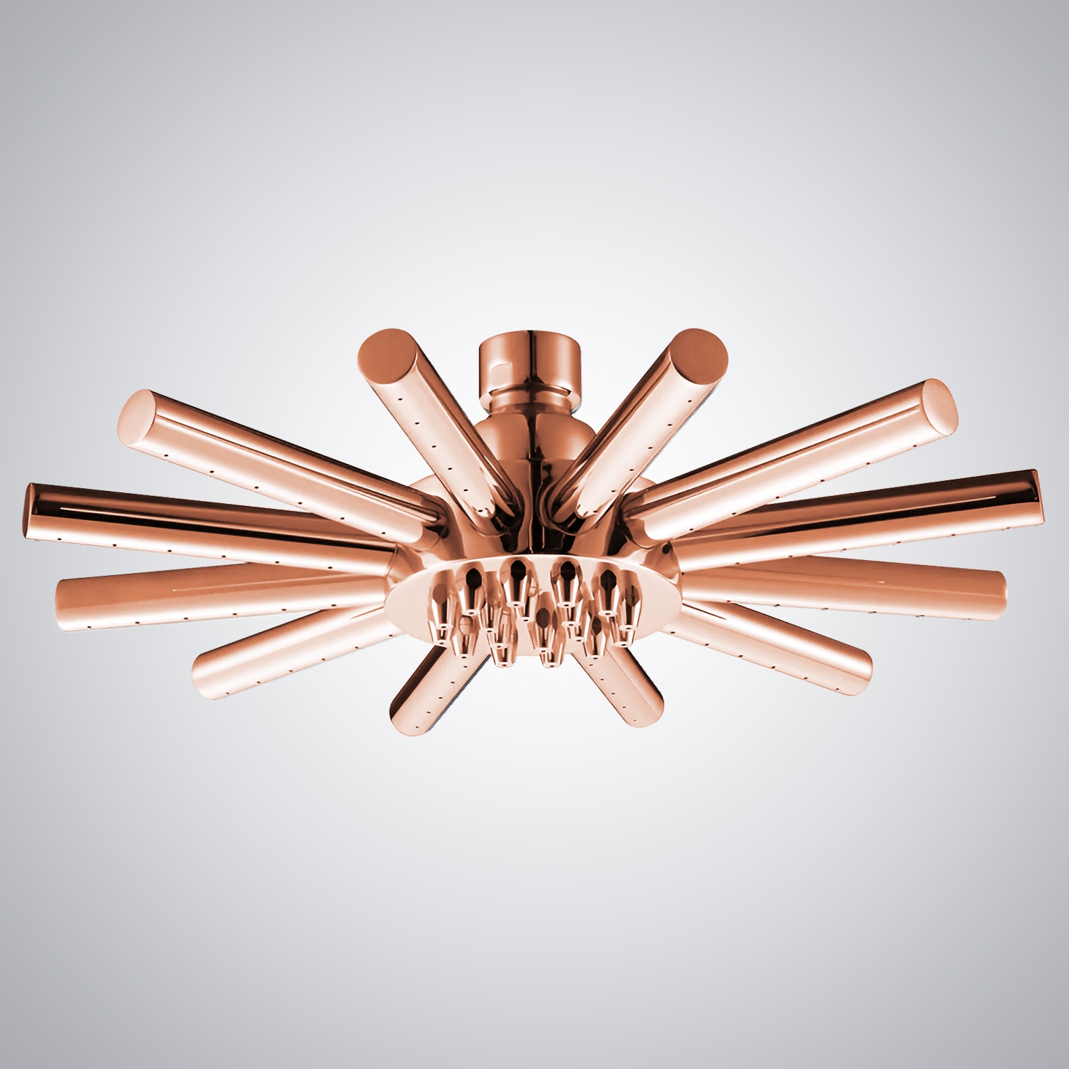 Fontana Padua Rose Gold Rainfall Shower Head