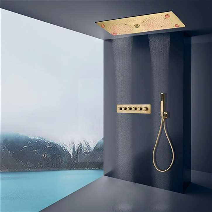 Brushed Gold Smart Luxury Shower System