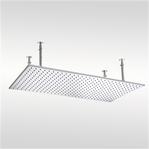 Fontana Vicenza 20x40 In Chrome Ceiling Mount Rainfall Shower Head