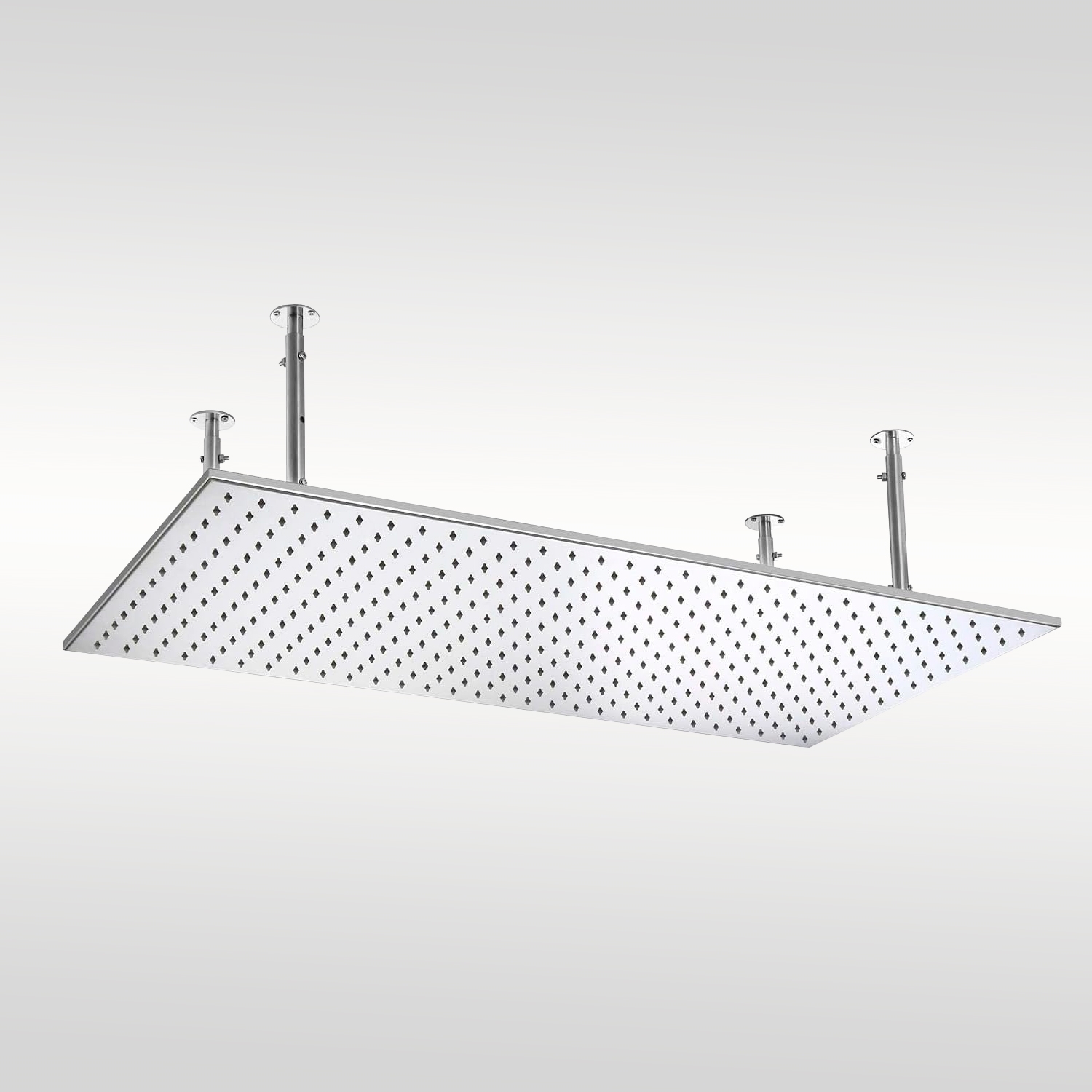 Fontana Vicenza 20x40 In Chrome Ceiling Mount Rainfall Shower Head