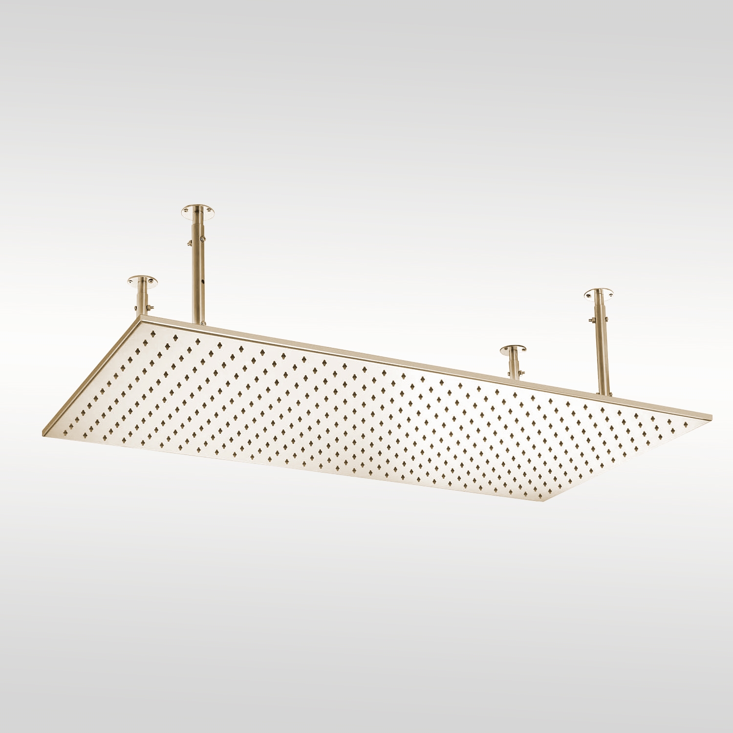 Fontana Vicenza 20x40 In Champagne Ceiling Mount Rainfall Shower Head