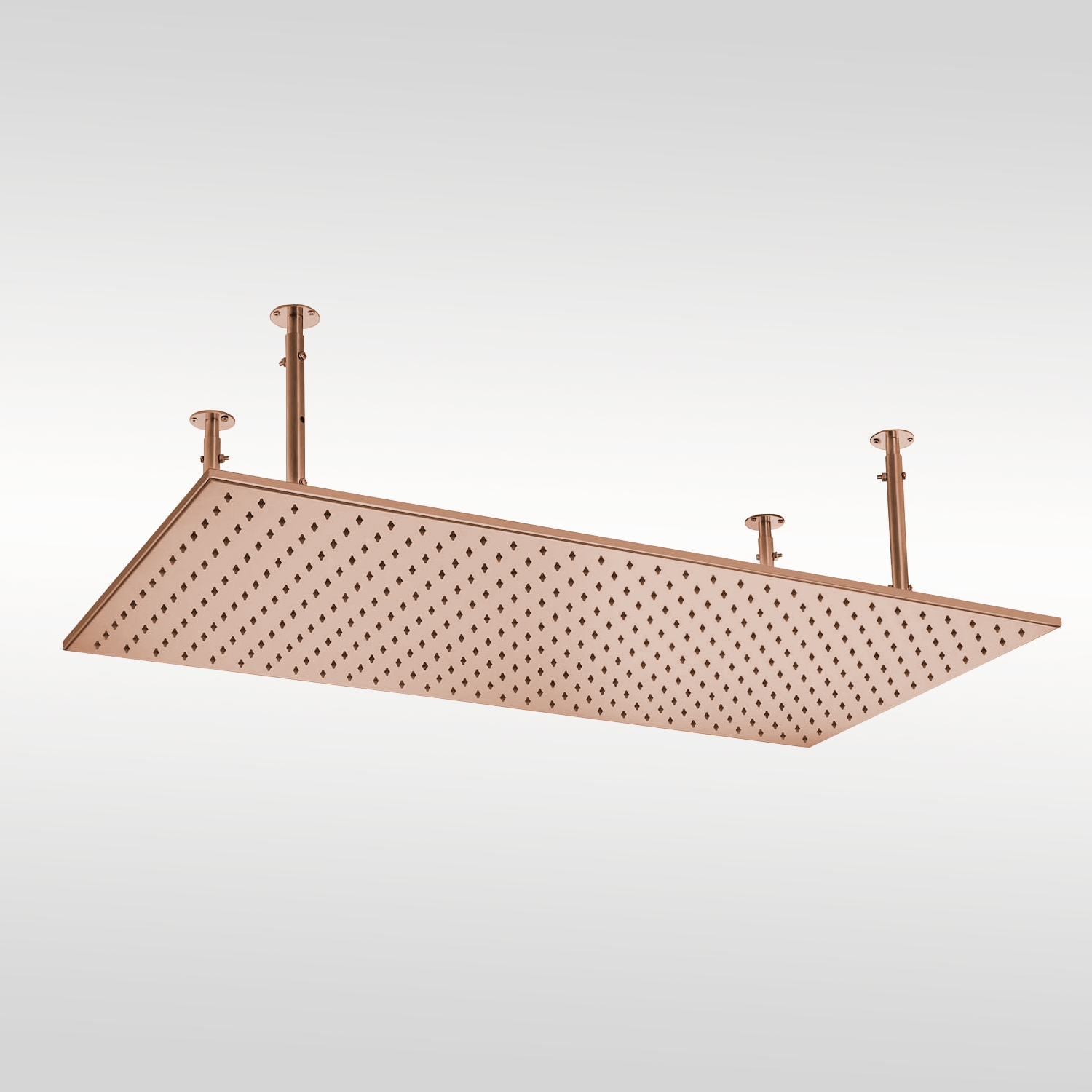 Fontana Vicenza 20x40 In Rose Gold Ceiling Mount Rainfall Shower Head