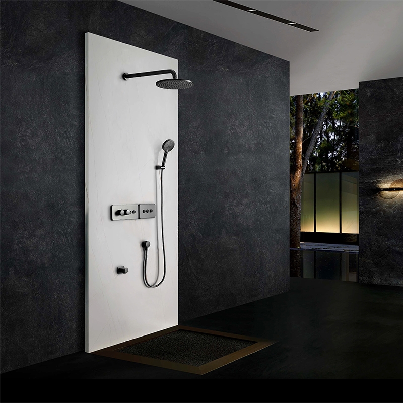 Bathroom hot Luxury Rain Shower System Matte Black