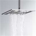 Fontana Cholet 10" Solid Brass Chrome Bathroom Shower Head with Waterfall and Rainfall Function