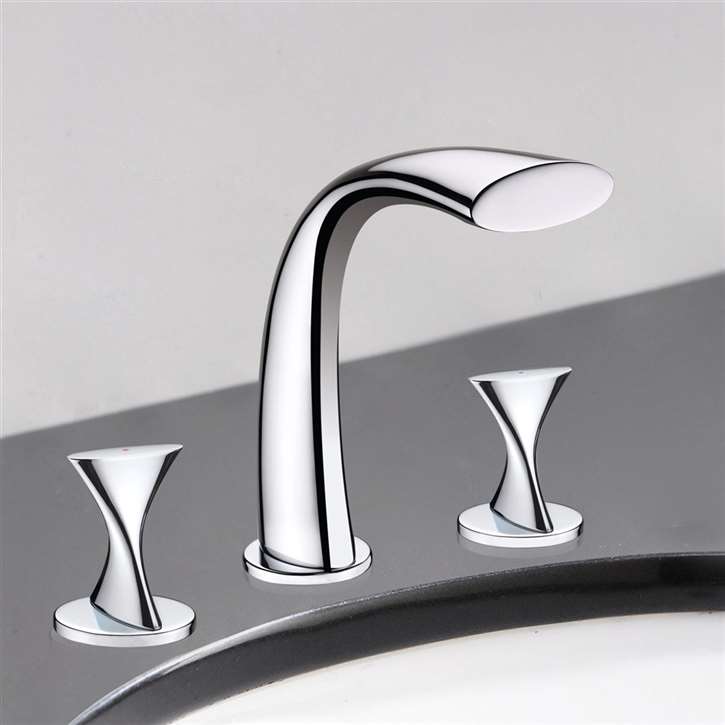 Holguin Dual Handle Deck Mount Bathtub Faucet