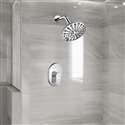 Fontana Nievre Chrome Round Shower Head With Mixer