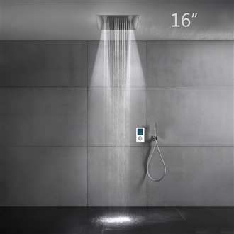 Fontana Intelligent Thermostatic Digital Display Touch Panel Wall Mounted Shower System