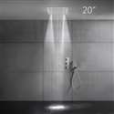 Fontana St. Gallen 20" Embedded Ceiling Mount Shower Head Thermostatic Bathroom Shower System with Hand Shower