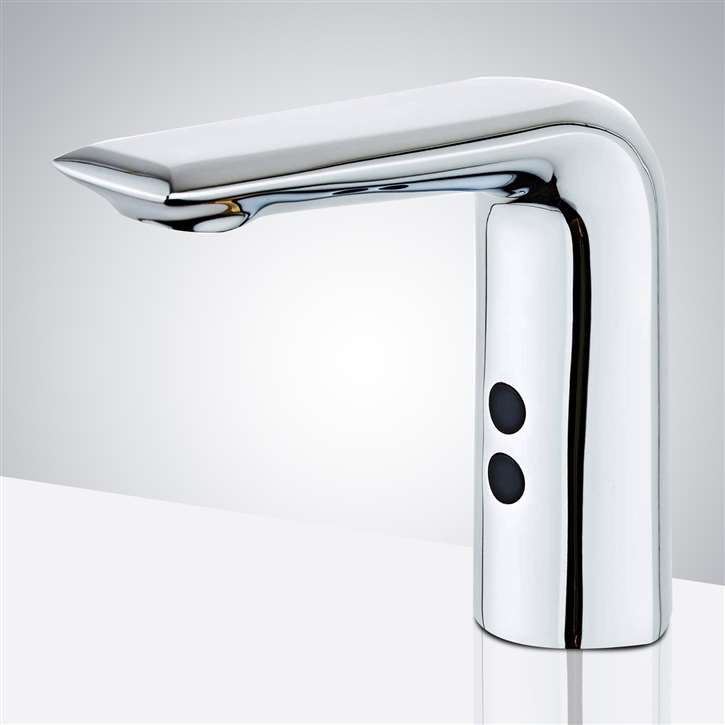 Restaurant Fontana Commercial Touchless Automatic Chrome Finish Sensor Faucet