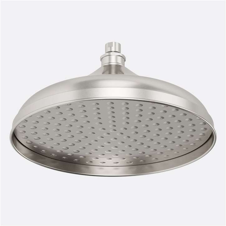 Fontana Pordenone Brushed Nickel Rain Shower Head