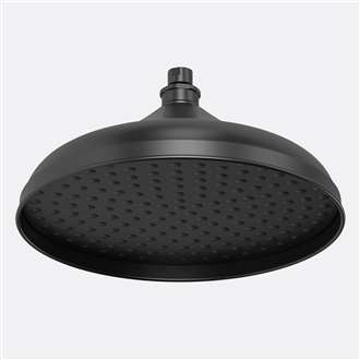 Fontana Versailles Matte Black Rain Shower Head