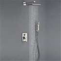 FontanaShowers Brushed Nickel Rainfall Shower Set