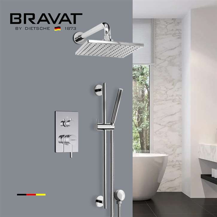 FontanaShowers Chrome Rainfall Shower Set