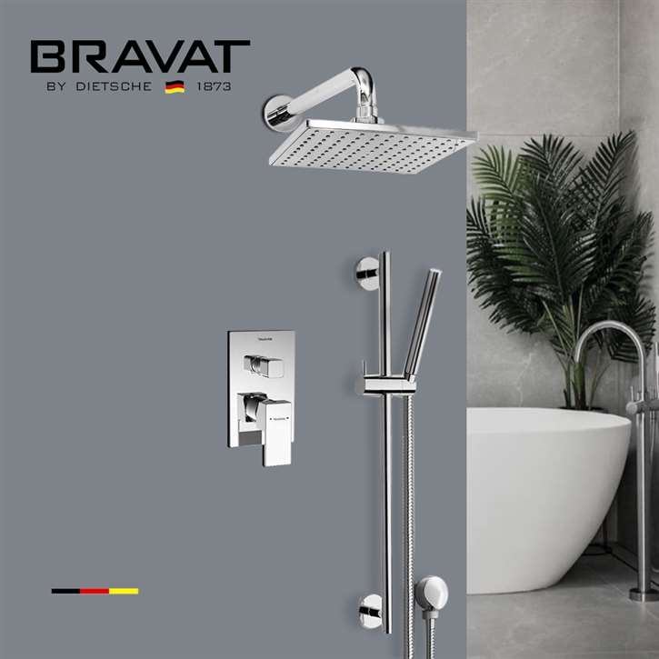 FontanaShowers Chrome Rainfall Shower Set