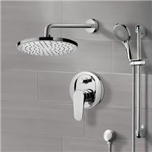 FontanaShowers Chrome Rainfall Shower Set