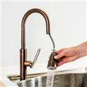 Rauma Brushed Bronze Single Hole Kitchen Faucet