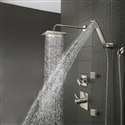 FontanaShowers Brushed Nickel Rainfall Shower Set