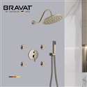 FontanaShowers Brushed Nickel Rainfall Shower Set