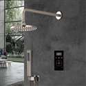 FontanaShowers Brushed Nickel Rainfall Shower Set