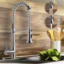 Constantine Brushed Nickel Kitchen Sink Faucet with Pull Down Sprayer